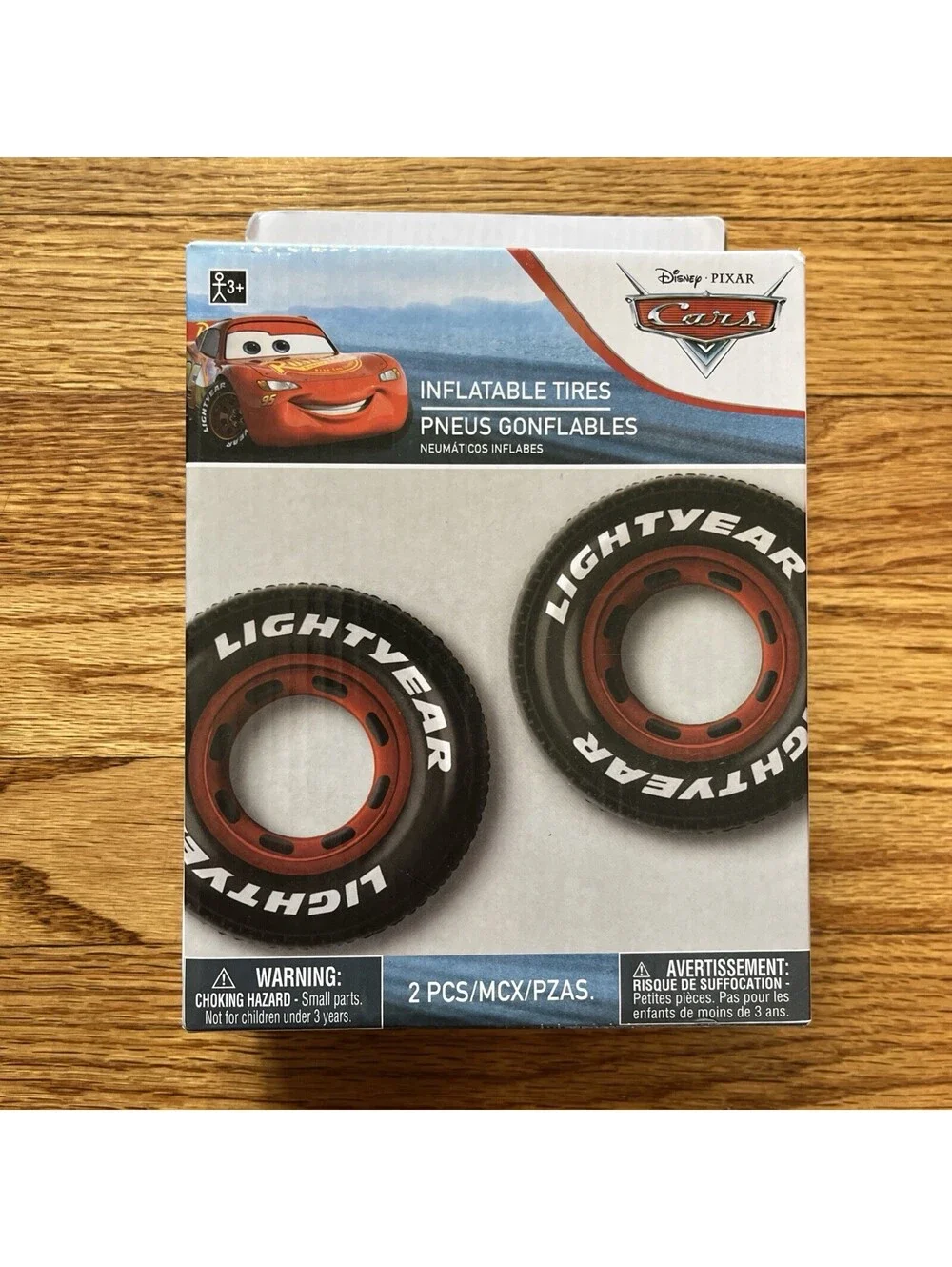 Disney CARS Lightning McQueen Lightyear 2 Inflatable Tires Swimming Pool Party